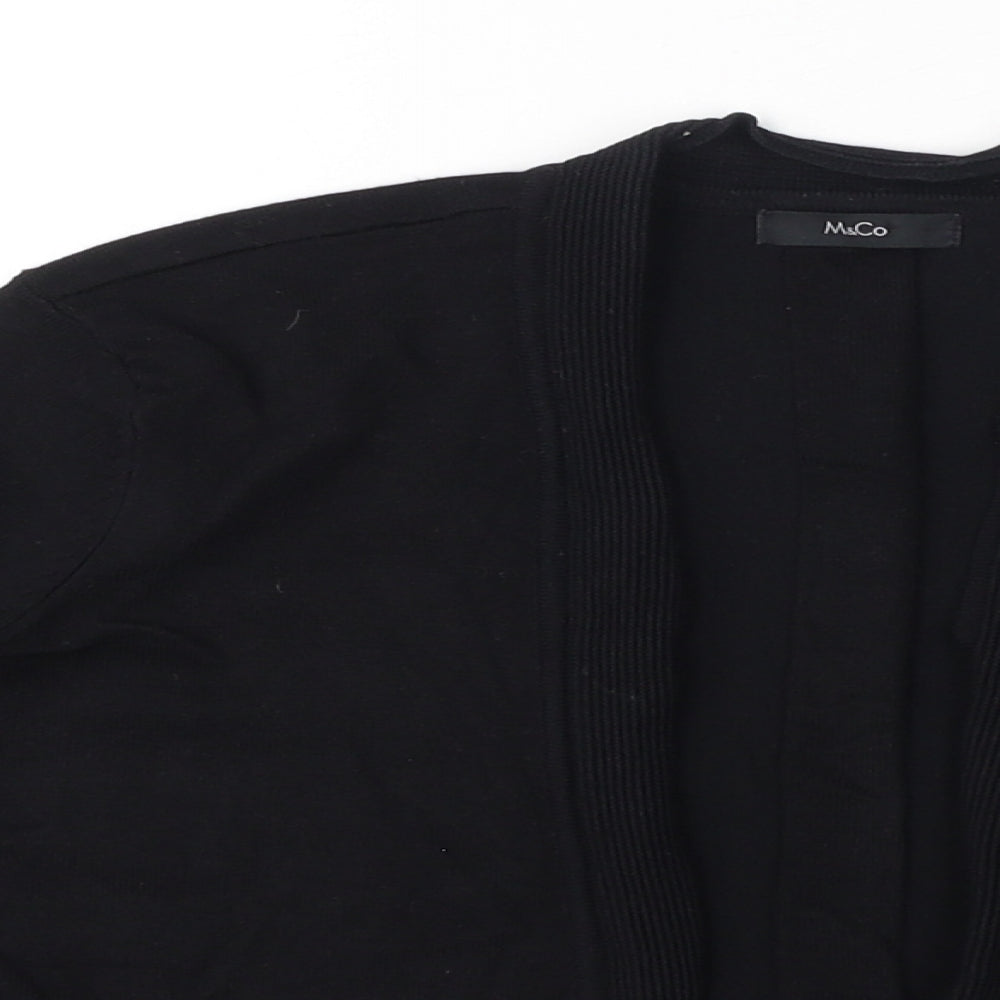 Womens UK Size 12 M&Co Black Cardigan Jumper