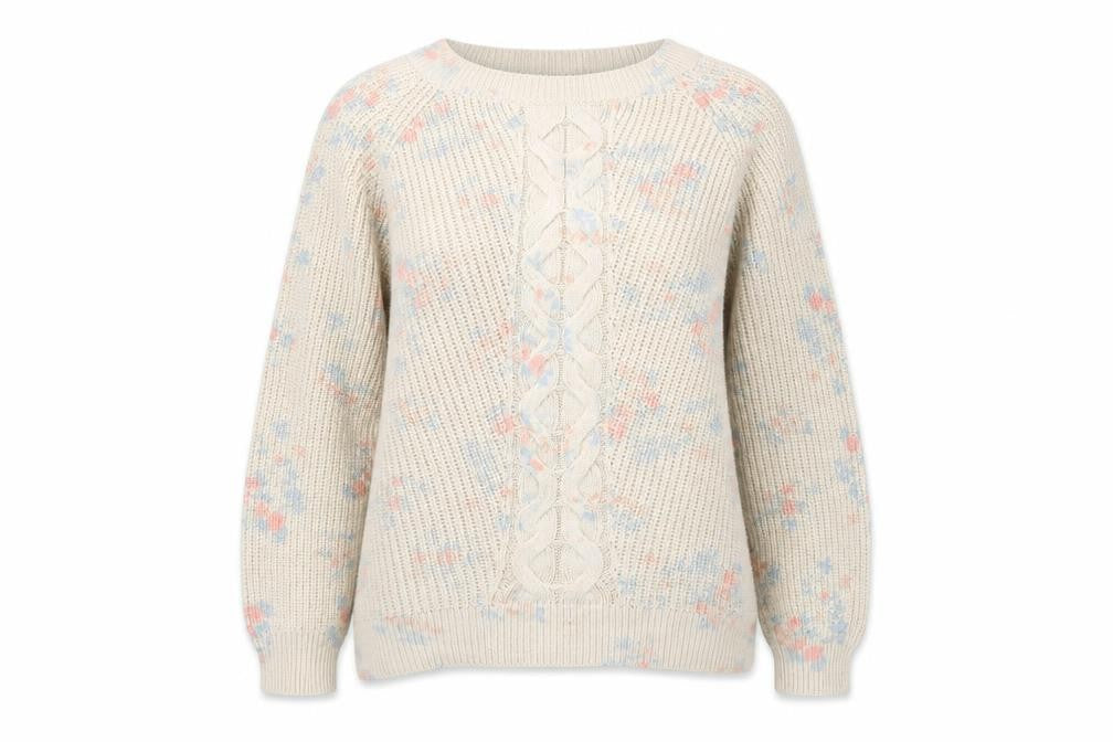 Womens UK Size L Monsoon Ivory Pullover Jumper