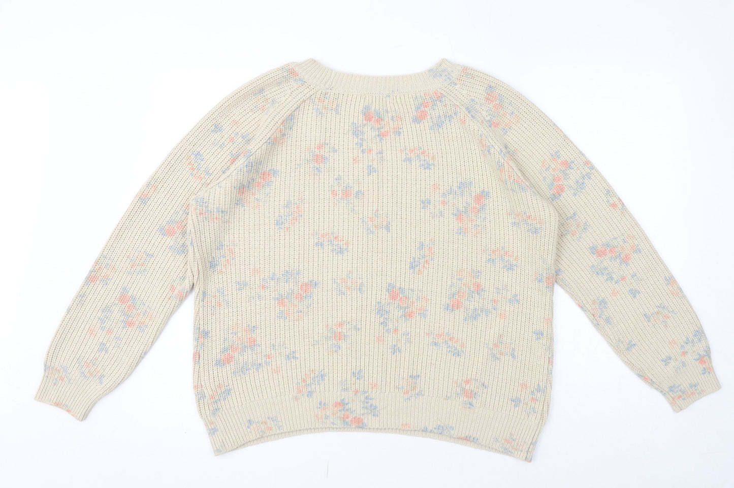 Womens UK Size L Monsoon Ivory Pullover Jumper