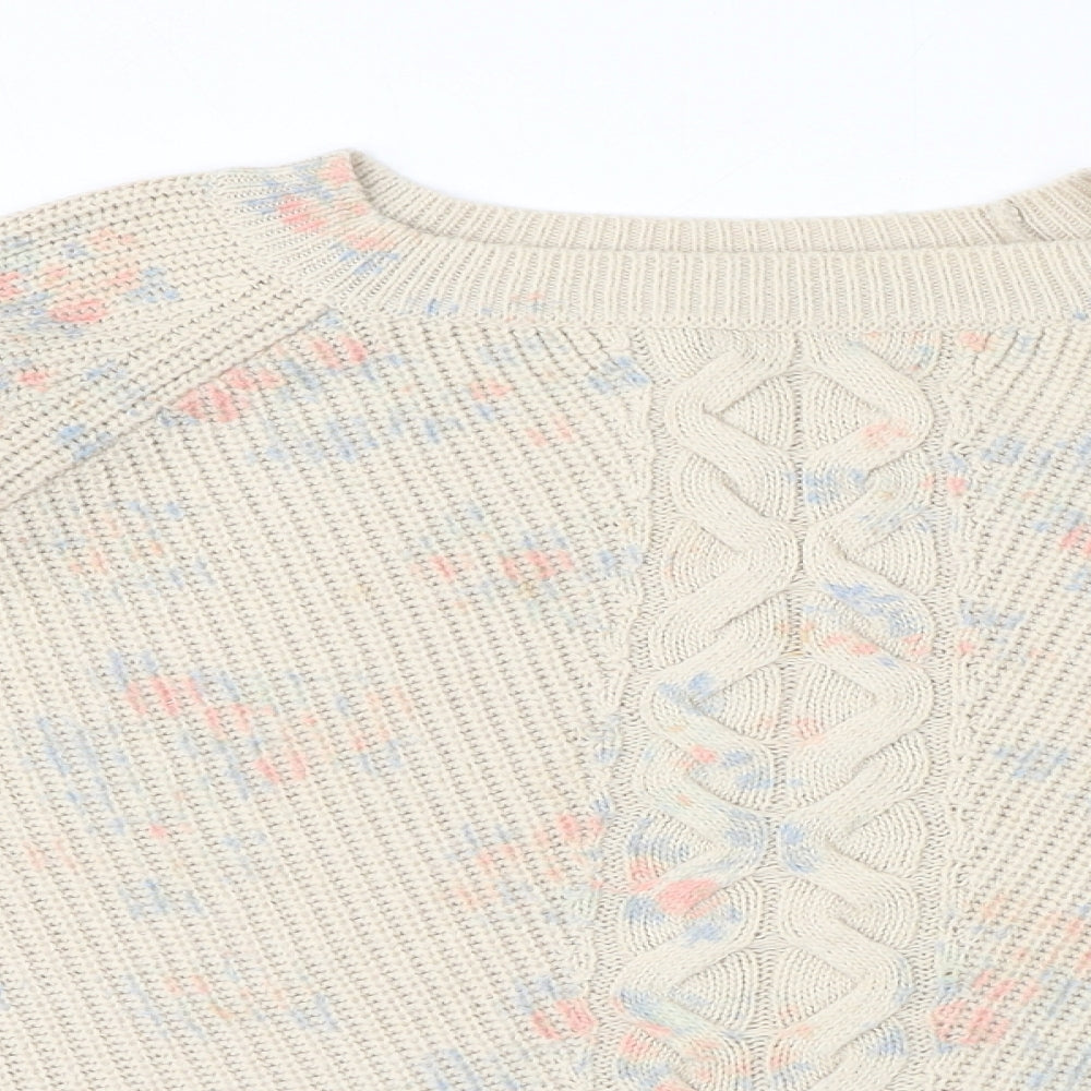Womens UK Size L Monsoon Ivory Pullover Jumper