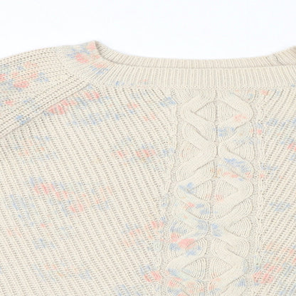 Womens UK Size L Monsoon Ivory Pullover Jumper