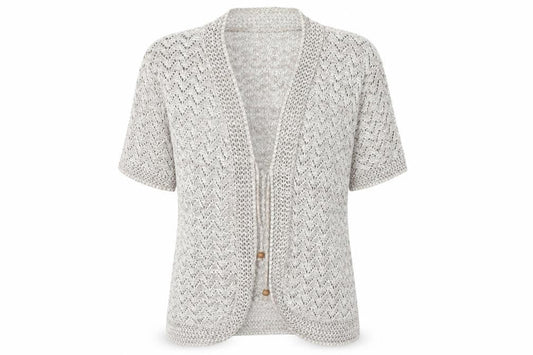 Womens UK Size M Pulse Ivory Cardigan Jumper
