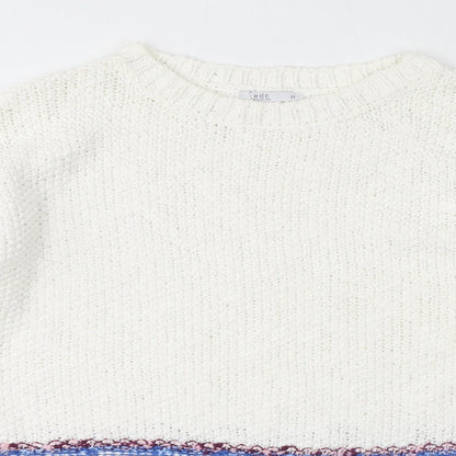 Womens UK Size XS EDC White Pullover Jumper
