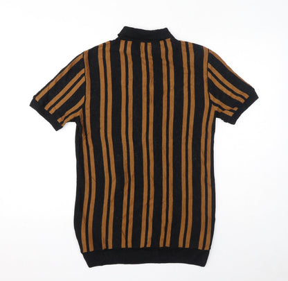 Womens UK Size S River Island Black Jersey T-Shirt