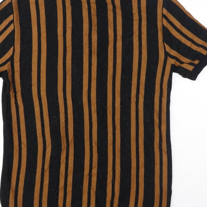 Womens UK Size S River Island Black Jersey T-Shirt