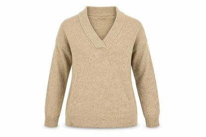 Womens UK Size 10 John Lewis Brown Pullover Jumper