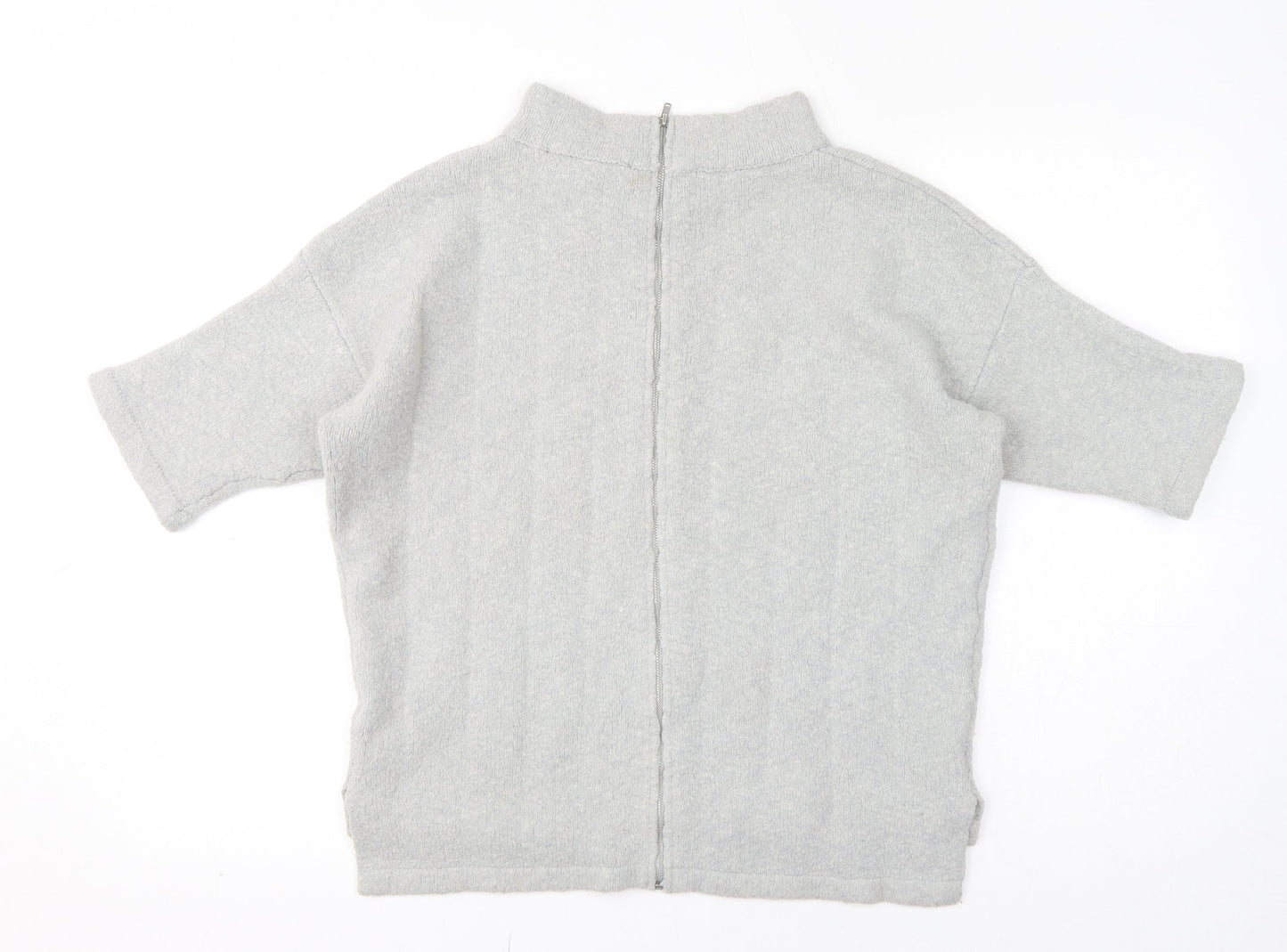 Womens UK Size XS French Connection Grey Full Zip Jumper