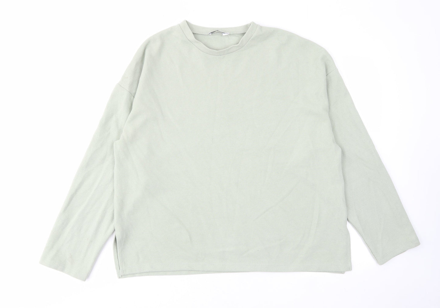 Womens UK Size L Stradivarius Green Pullover Jumper