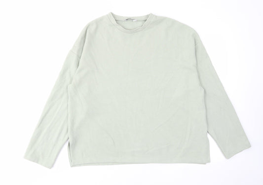 Womens UK Size L Stradivarius Green Pullover Jumper