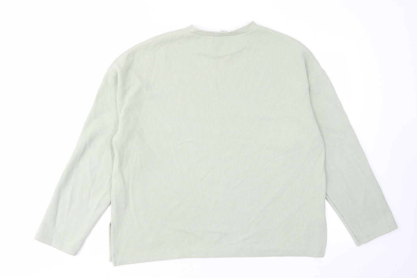 Womens UK Size L Stradivarius Green Pullover Jumper