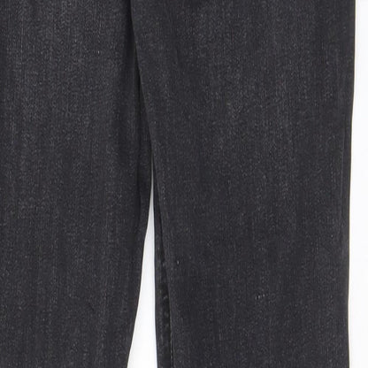 Denim & Co. Mens Grey Cotton Straight Jeans Size 30 in L30 in Regular Button - Pockets, Belt Loops