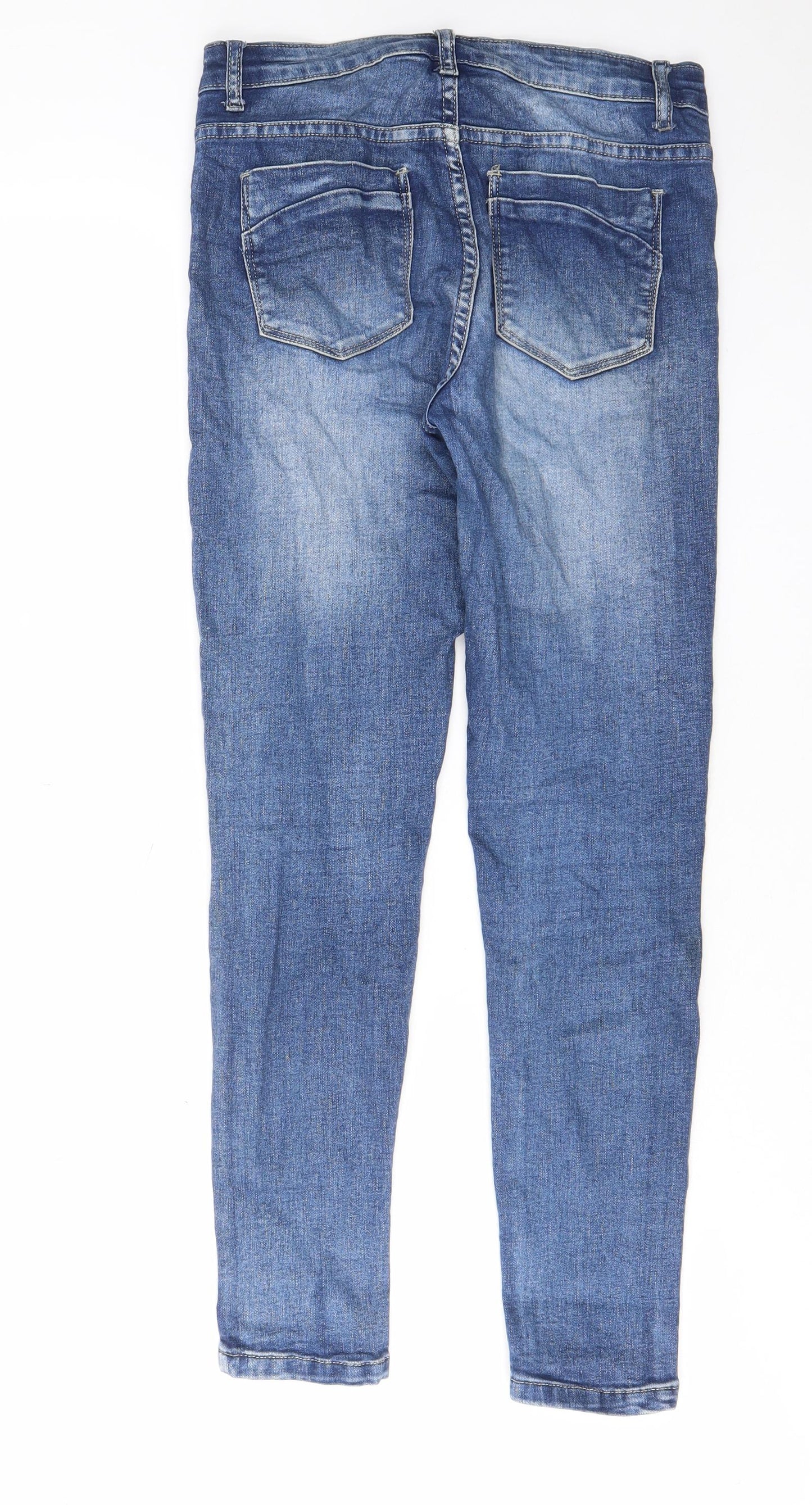 Womens UK Size 8 MOMOKROM Regular Fit Skinny Blue Jeans
