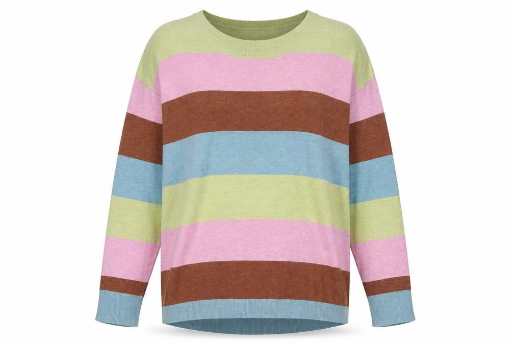 Womens UK Size L b.young Multicoloured Pullover Jumper