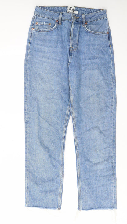 BDG Womens Blue Cotton Straight Jeans Size 26 in L30 in Regular Zip - Pockets, Belt Loops