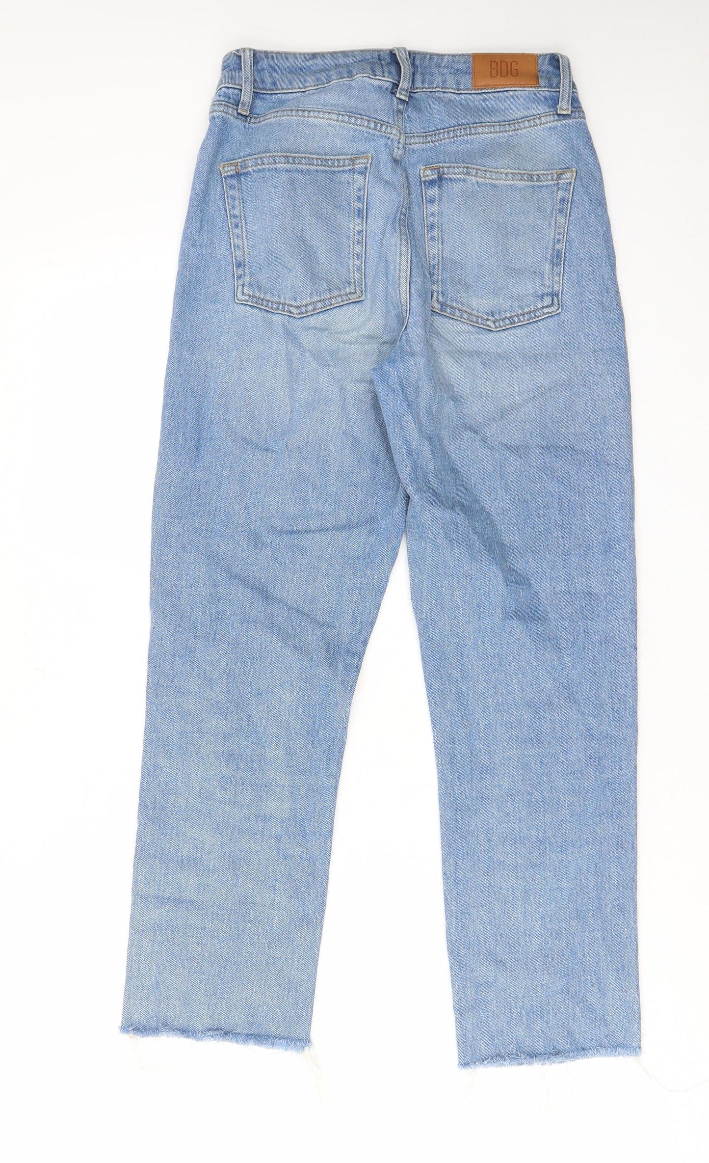 BDG Womens Blue Cotton Straight Jeans Size 26 in L30 in Regular Zip - Pockets, Belt Loops