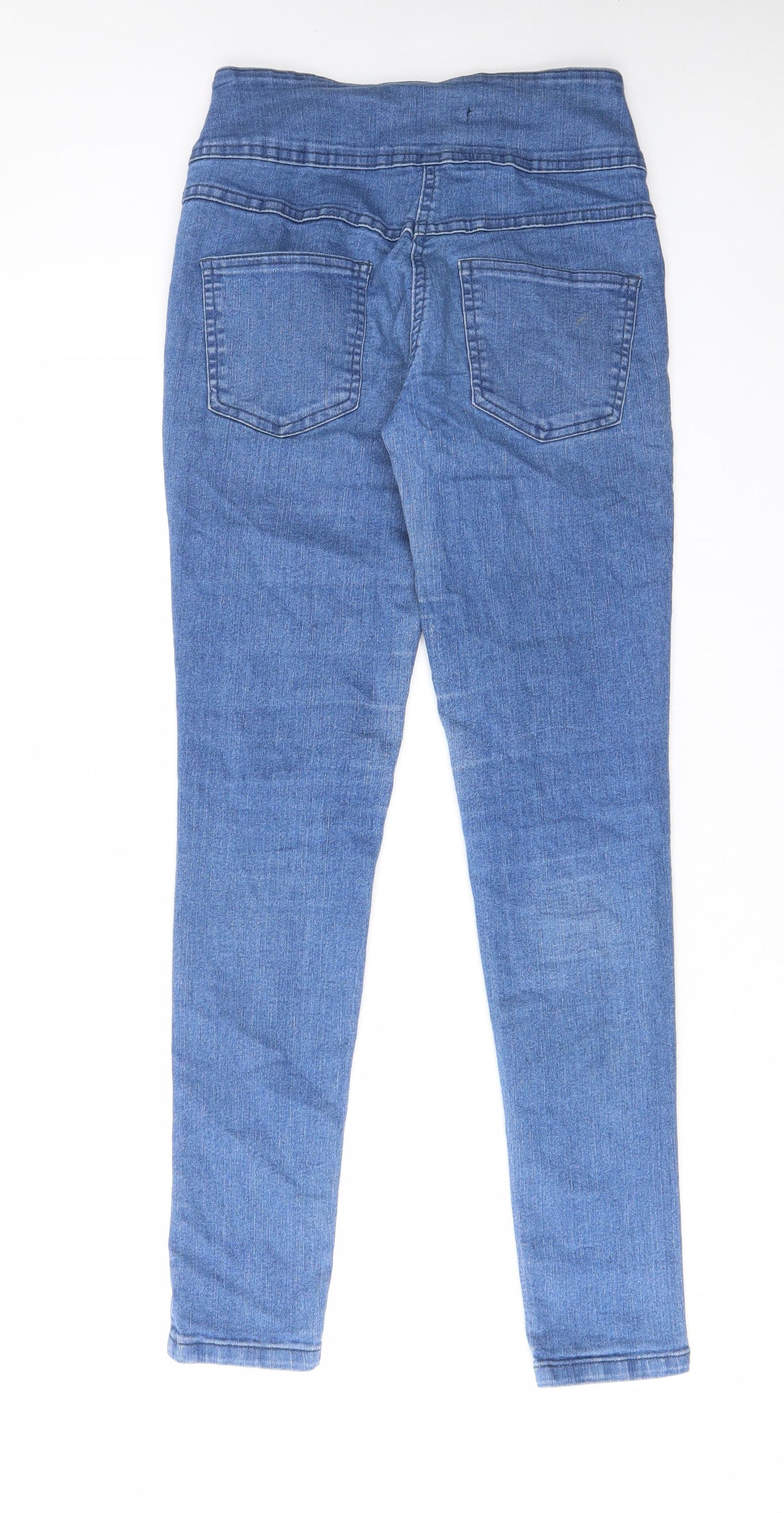 Quiz Womens Blue Cotton Skinny Jeans Size 8 L30 in Regular Zip - Pockets