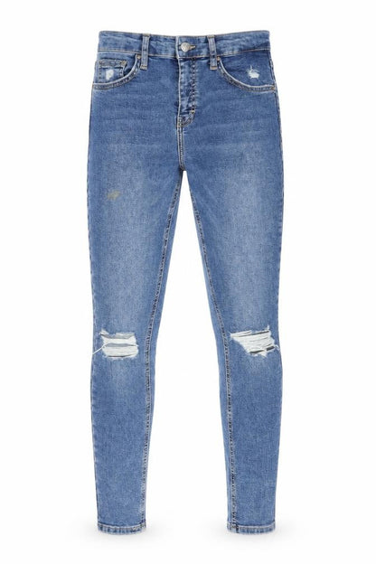 Womens UK Size 28 in Topshop Regular Fit Skinny Blue Jeans