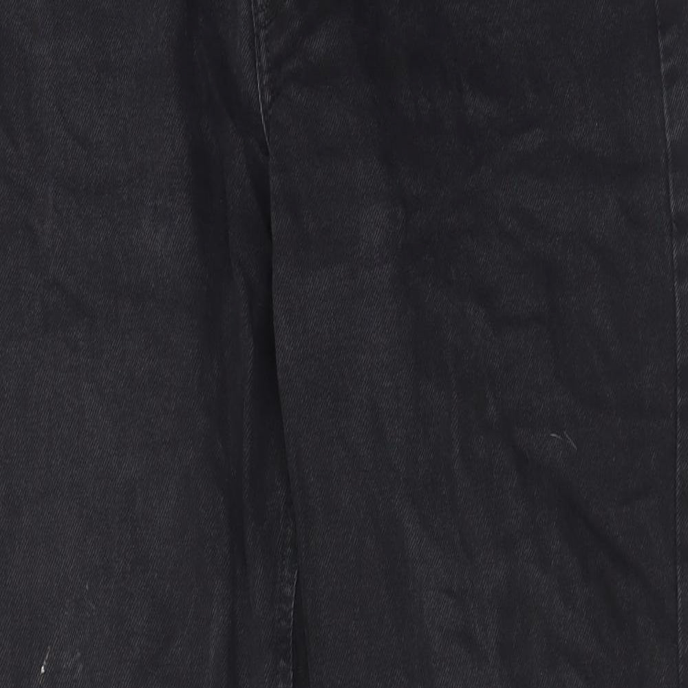 Womens UK Size 10 H&M Regular Fit Straight Black Jeans