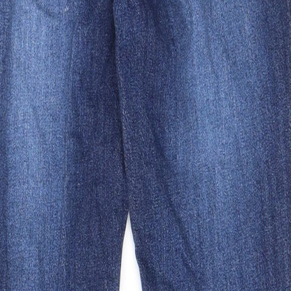 House of denim Womens Blue Cotton Skinny Jeans Size 10 L28 in Regular Zip - Pockets, Belt Loops