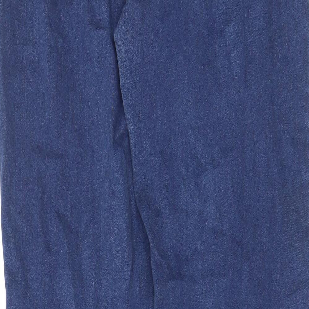 New Look Womens Blue Cotton Skinny Jeans Size 8 L28 in Regular Zip - Pockets, Belt Loops