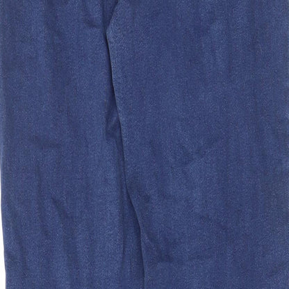 New Look Womens Blue Cotton Skinny Jeans Size 8 L28 in Regular Zip - Pockets, Belt Loops