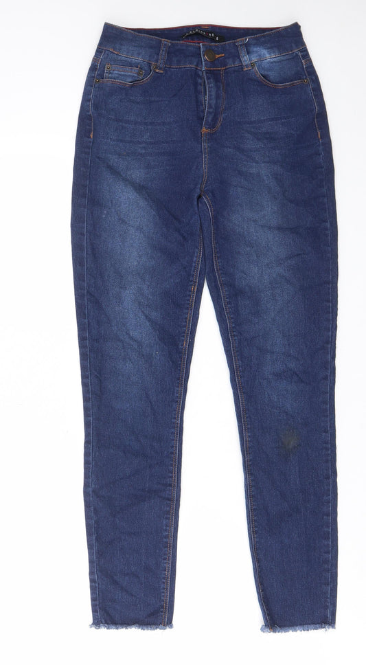 Fashion Nova Womens Blue Cotton Skinny Jeans Size 26 in L26 in Regular Zip - Pockets, Belt Loops