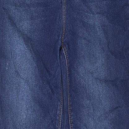 Fashion Nova Womens Blue Cotton Skinny Jeans Size 26 in L26 in Regular Zip - Pockets, Belt Loops
