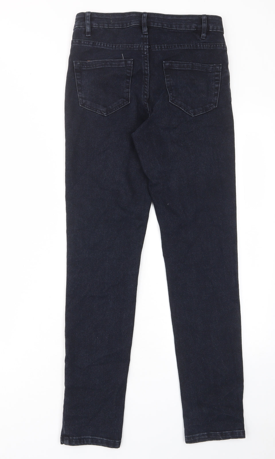 New Look Womens Blue Cotton Skinny Jeans Size 8 L29 in Regular Zip - Pockets, Belt Loops