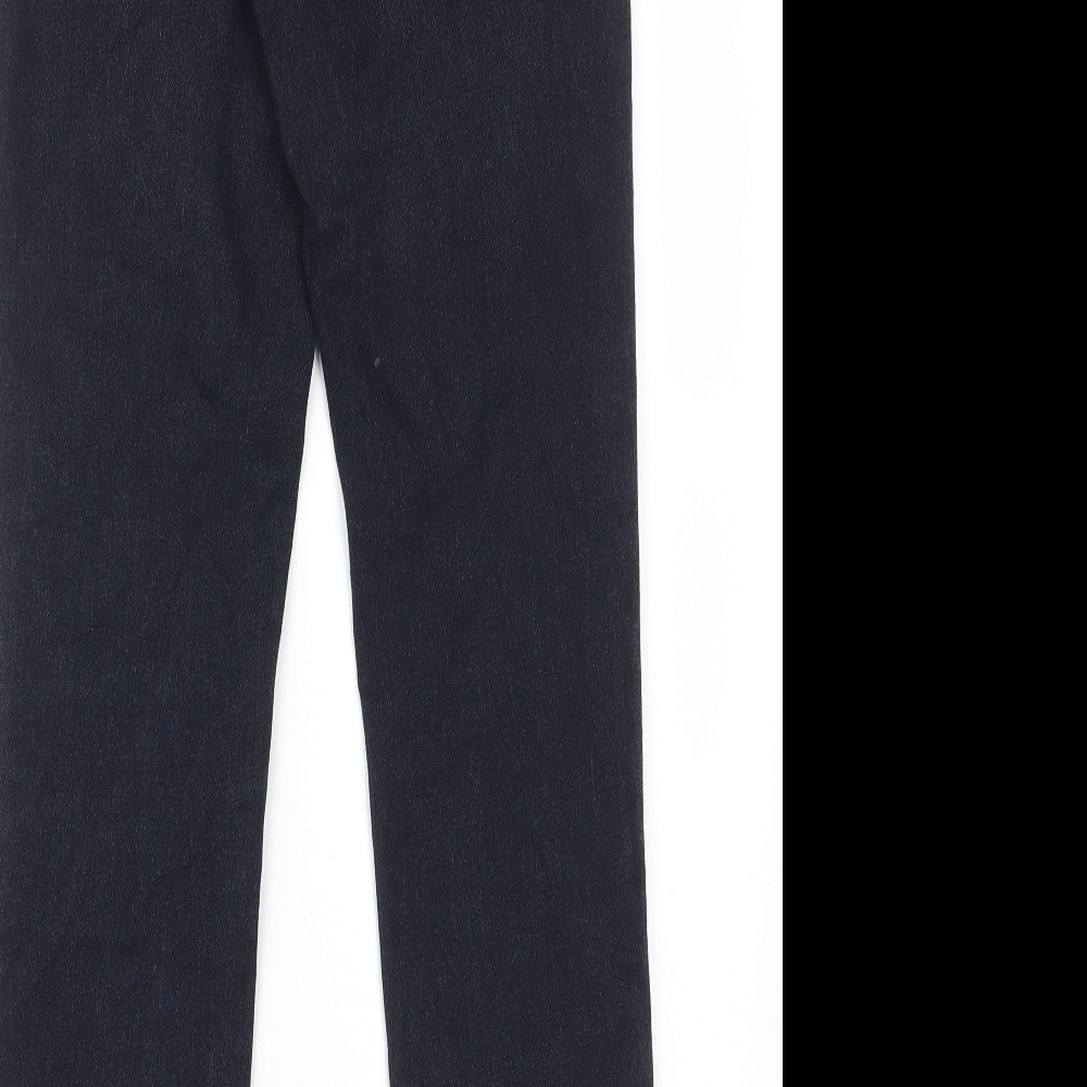 New Look Womens Blue Cotton Skinny Jeans Size 8 L29 in Regular Zip - Pockets, Belt Loops