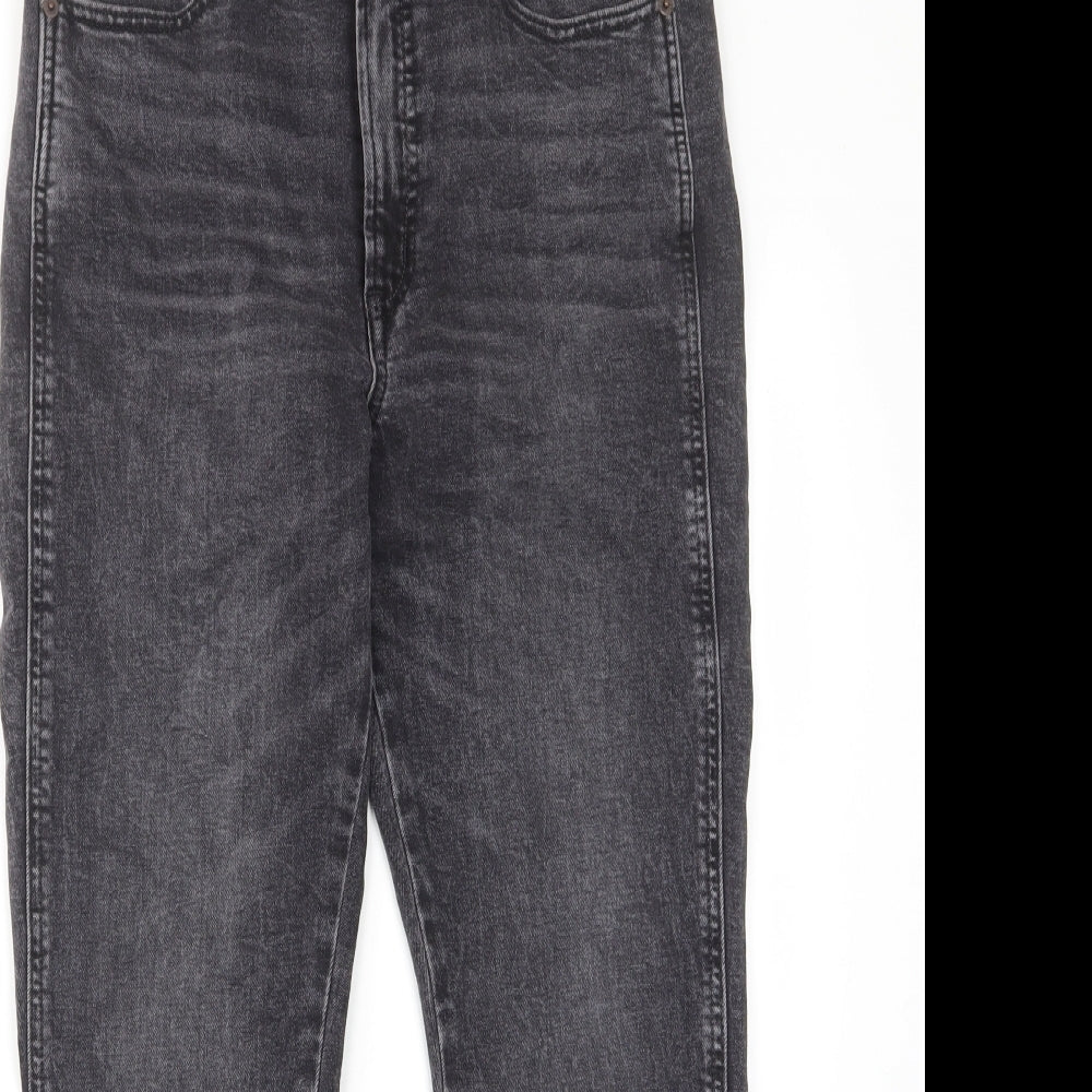 Gap Womens Grey Cotton Straight Jeans Size 30 in L26 in Regular Zip - Pockets, Belt Loops