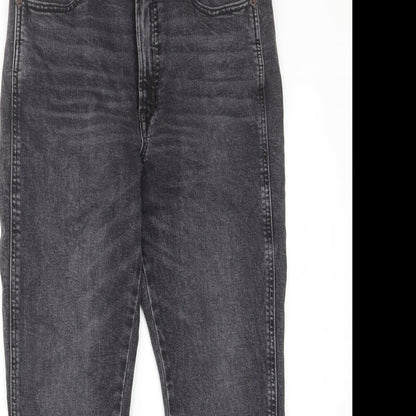 Gap Womens Grey Cotton Straight Jeans Size 30 in L26 in Regular Zip - Pockets, Belt Loops