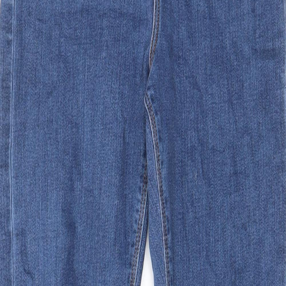 ASOS Womens Blue Cotton Skinny Jeans Size 25 in L30 in Regular Zip - Pockets, Belt Loops