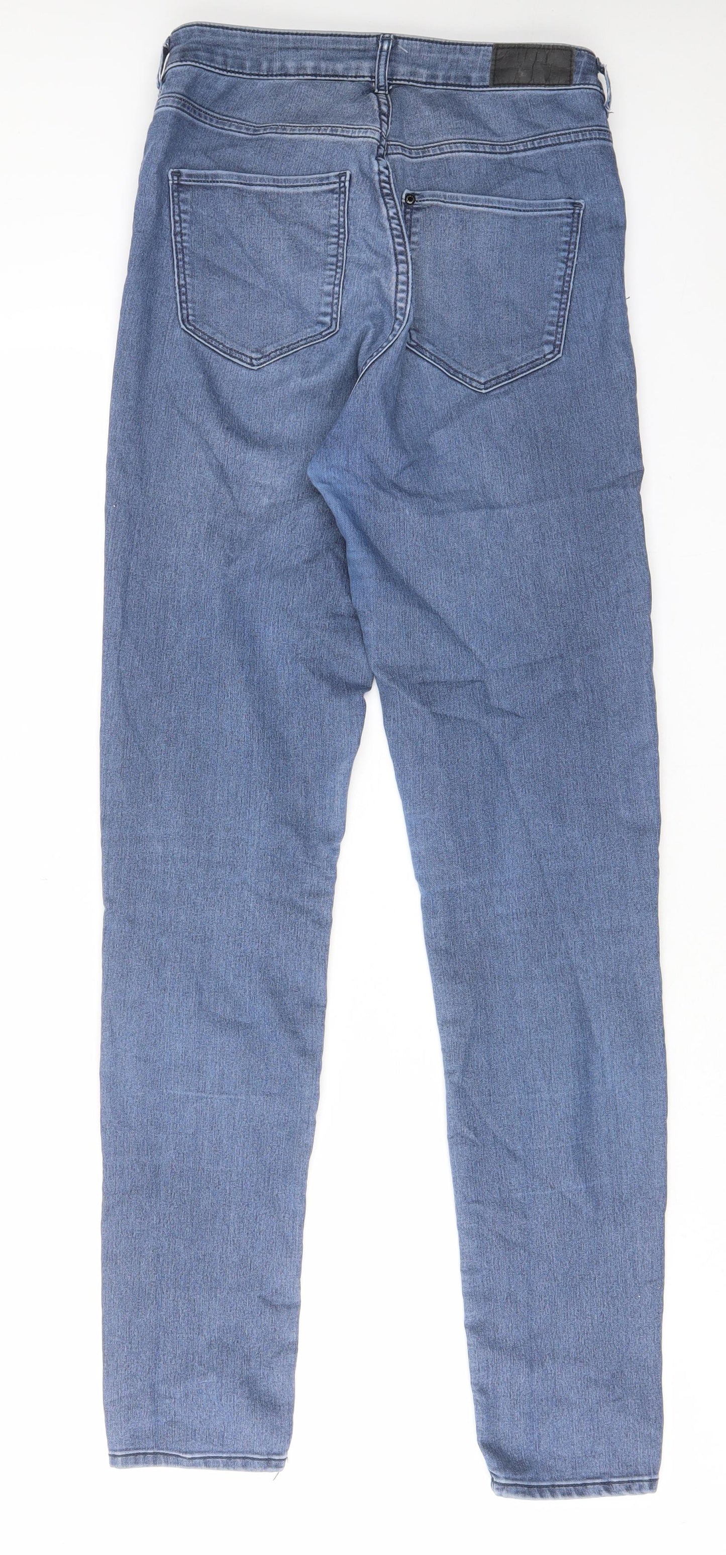 Womens UK Size 29 in H&M Regular Fit Straight Blue Jeans