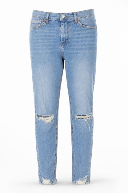 Womens UK Size 26 in Topshop Regular Fit Skinny Blue Jeans