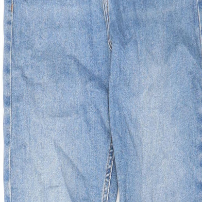 Topshop Womens Blue Cotton Skinny Jeans Size 26 in L32 in Regular Zip - Pockets, Belt Loops