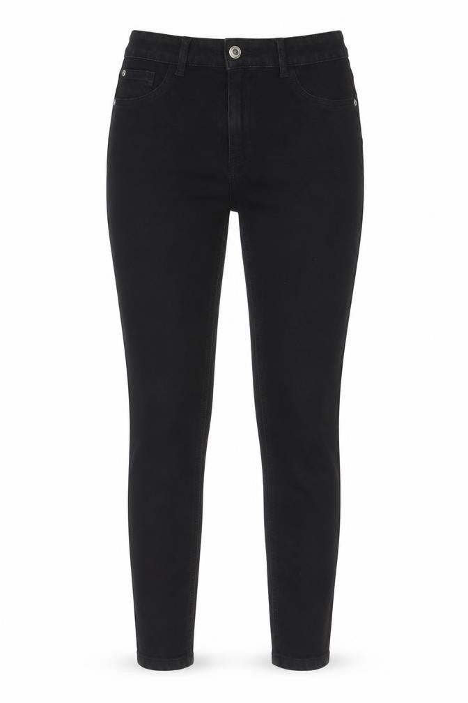 Womens UK Size 10 Denim & Co. Regular Fit Skinny Black Jeans