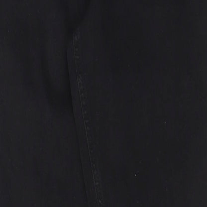 Denim & Co. Womens Black Cotton Skinny Jeans Size 10 L30 in Regular Zip - Pockets, Belt Loops