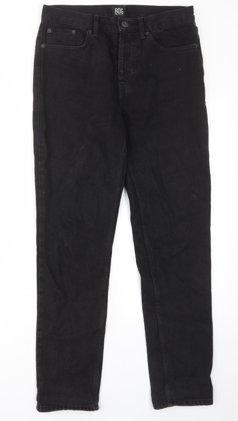 BDG Womens Black Cotton Straight Jeans Size 28 in L32 in Regular Zip - Pockets, Belt Loops