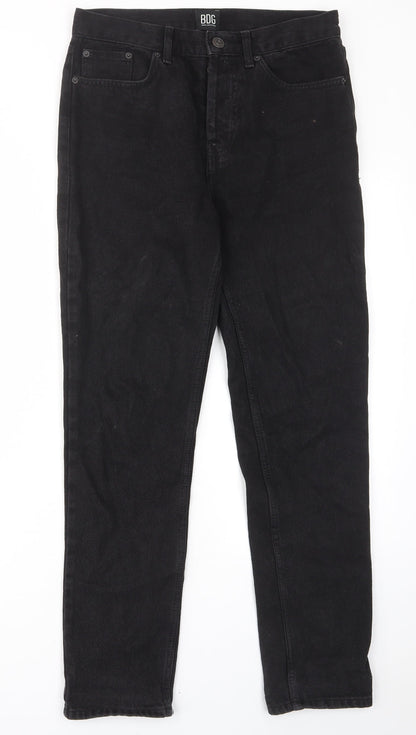 BDG Womens Black Cotton Straight Jeans Size 28 in L32 in Regular Zip - Pockets, Belt Loops