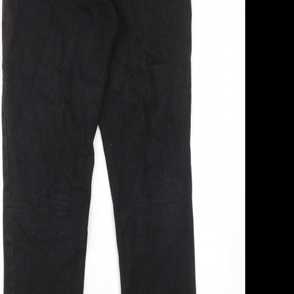 BDG Womens Black Cotton Straight Jeans Size 28 in L32 in Regular Zip - Pockets, Belt Loops