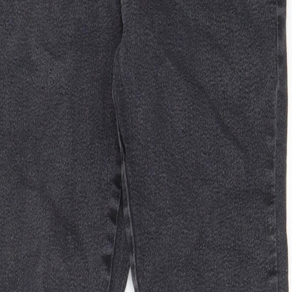 Boohoo Mens Grey Cotton Skinny Jeans Size 30 in L30 in Regular Zip - Pockets, Belt Loops