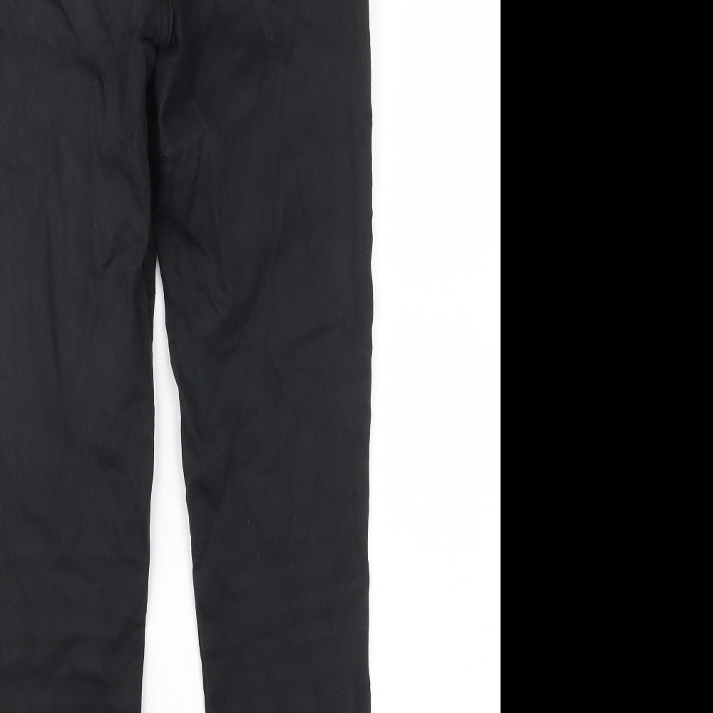 F&F Womens Black Cotton Skinny Jeans Size 8 L25 in Regular Zip - Pockets, Belt Loops