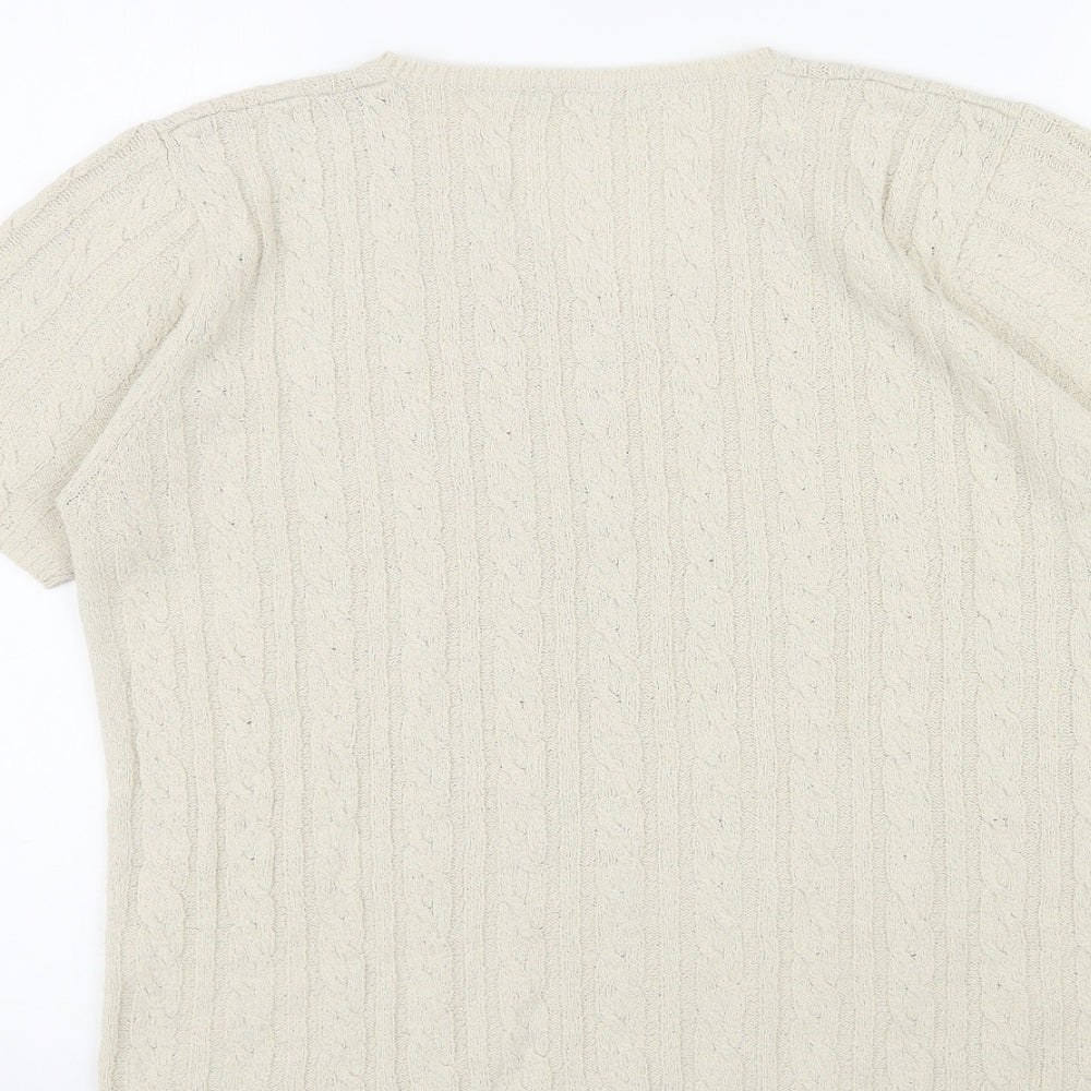 Womens UK Size 14 Berkertex Beige Pullover Jumper