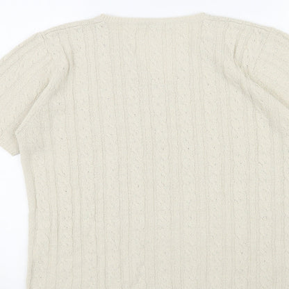 Womens UK Size 14 Berkertex Beige Pullover Jumper