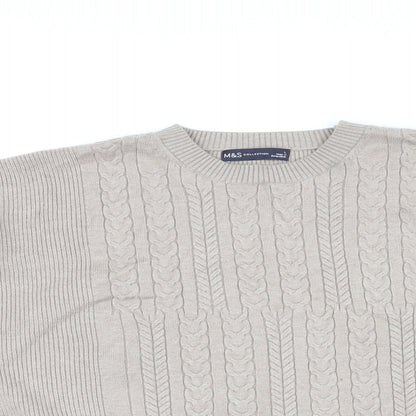 Womens UK Size L Marks and Spencer Grey Pullover Jumper