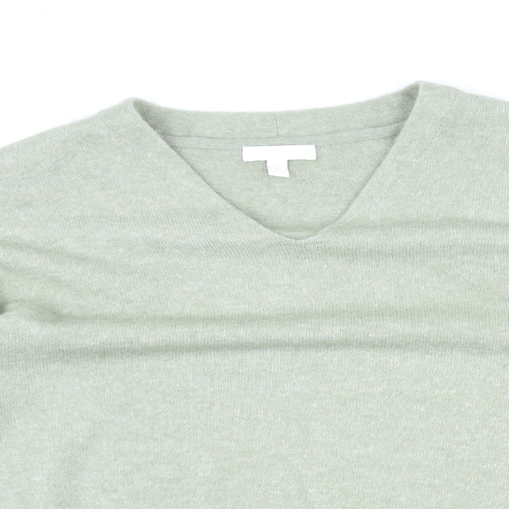 Womens UK Size M H&M Green Pullover Jumper