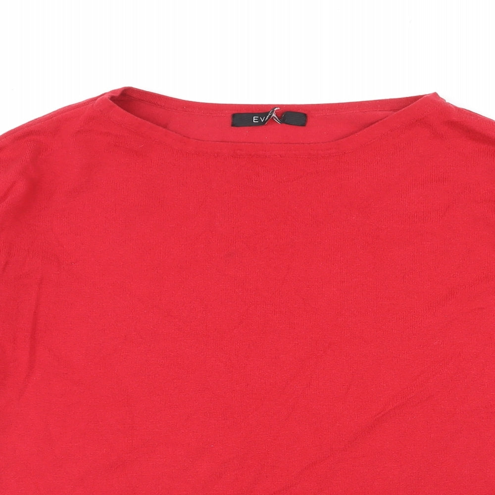 Womens UK Size 14 Evans Red Pullover Jumper