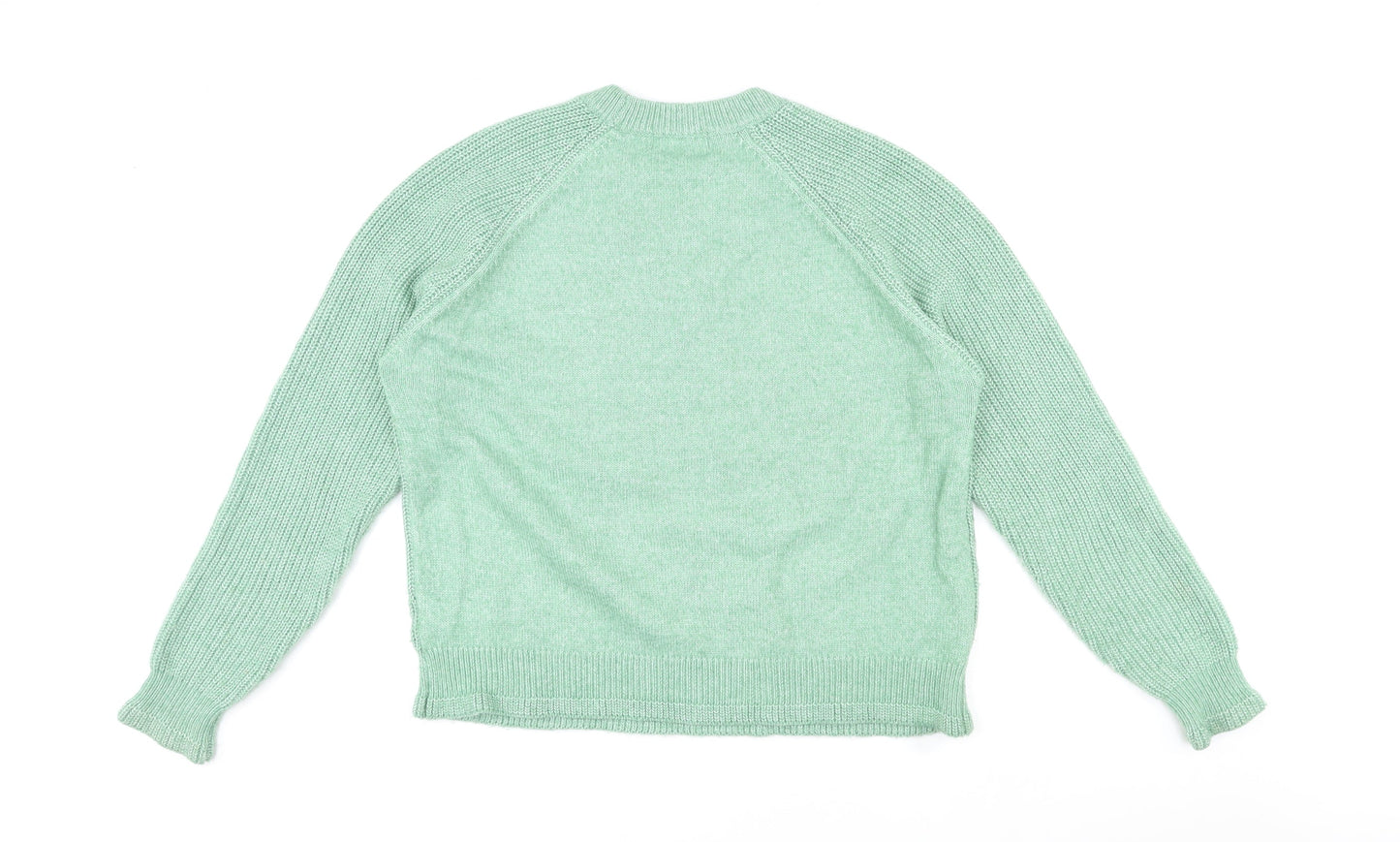 Womens UK Size L Marks and Spencer Green Pullover Jumper