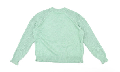 Womens UK Size L Marks and Spencer Green Pullover Jumper