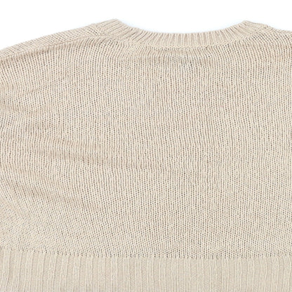Womens UK Size M New Look Beige Pullover Jumper